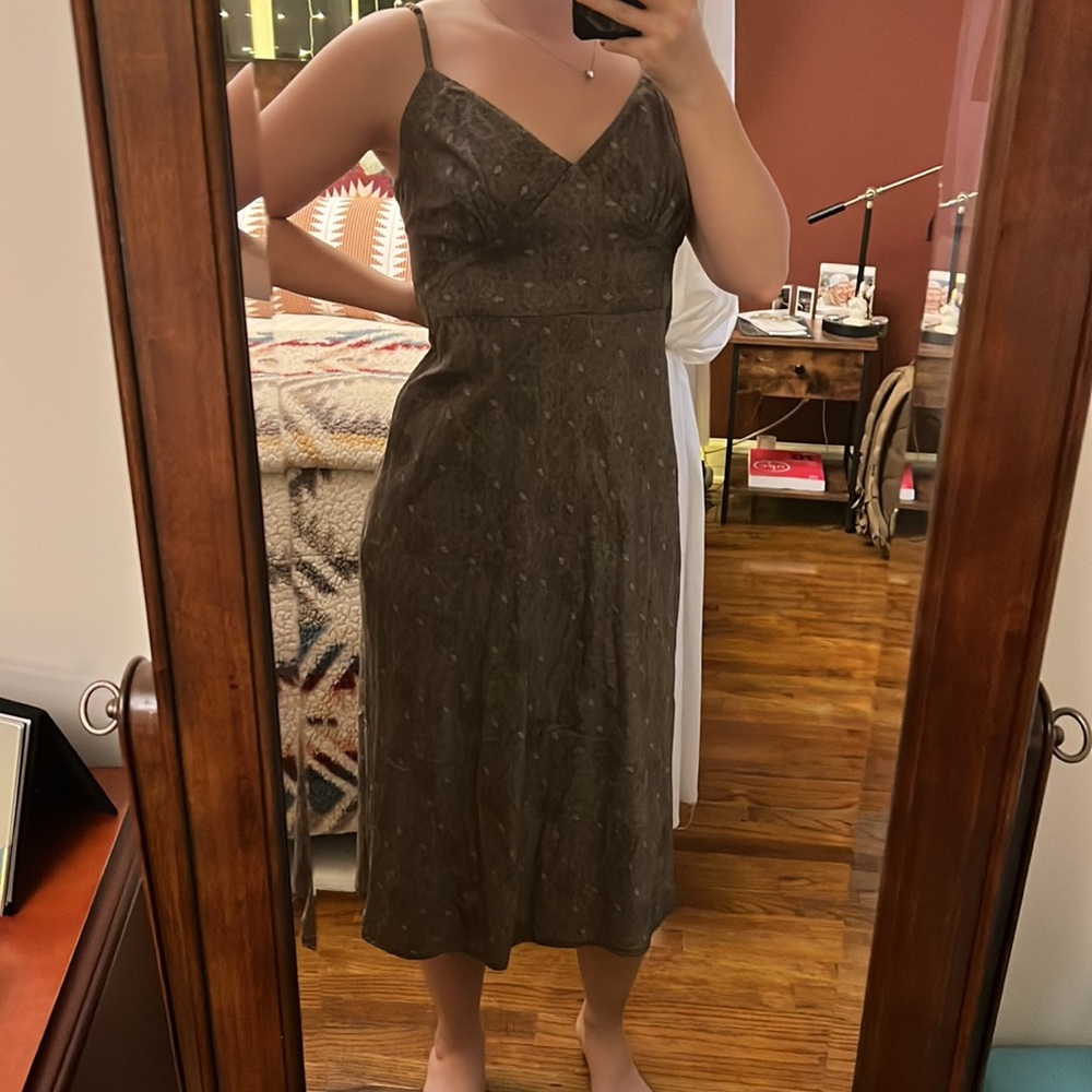 COPY - Early 2000’s Soft brown pattern GAP dress Midi